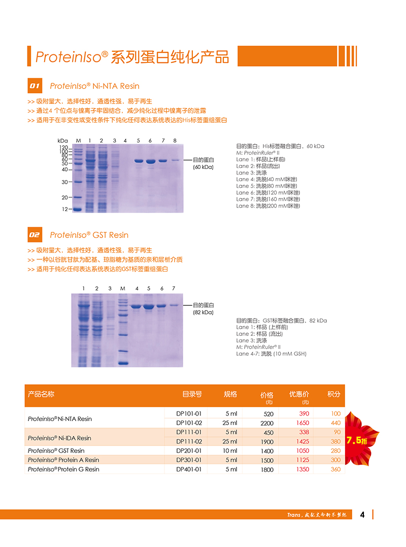 Western Blot金牌产品7.5折大促