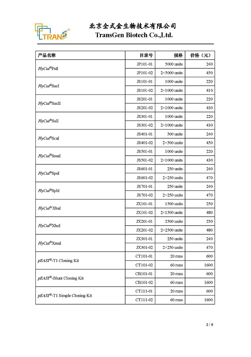 全式金部分产品价格调整通知